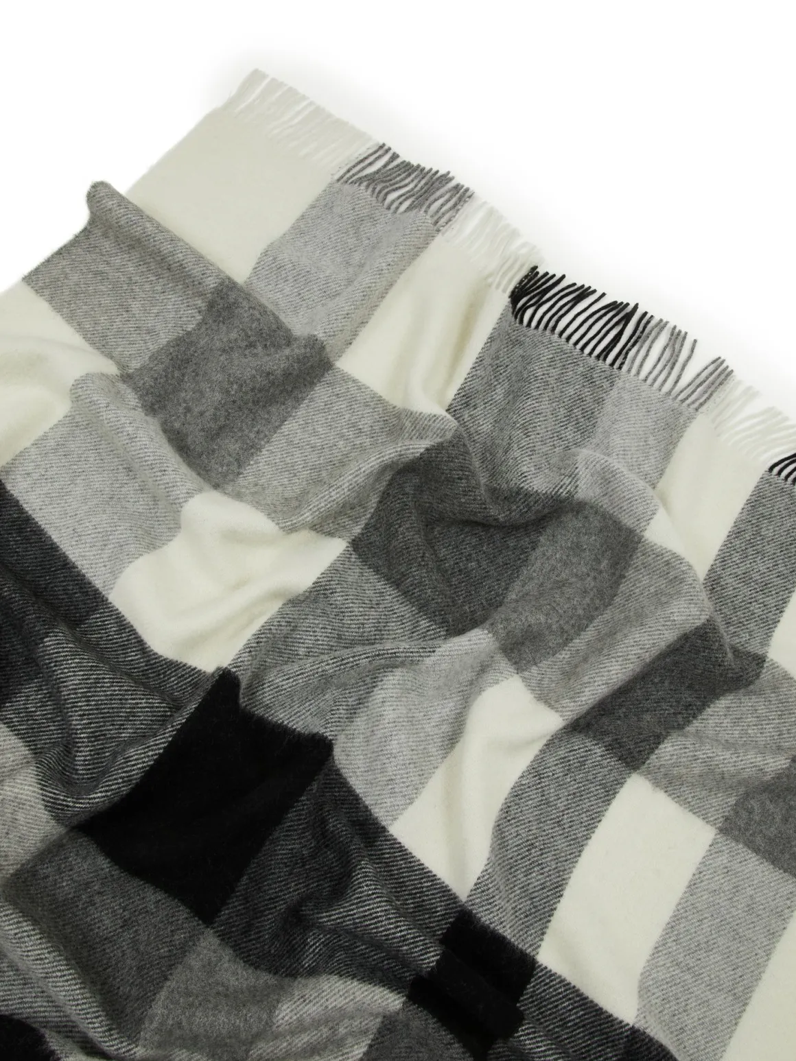 LANEROSSI PLAID LAGORAI : PLAID IN LANA VERGINE CM 130X170 ANTRACITE