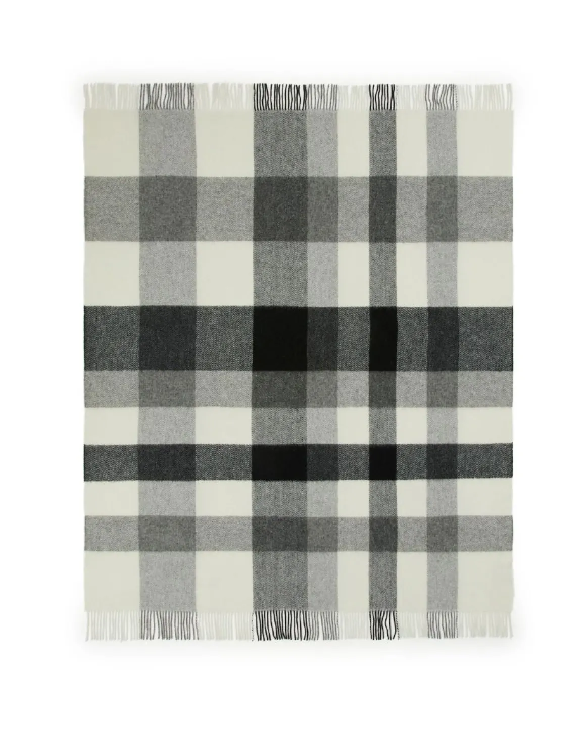 LANEROSSI PLAID LAGORAI : PLAID IN LANA VERGINE CM 130X170 ANTRACITE