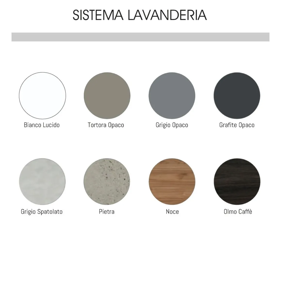 LAVANDERIA NOCE E BIANCO LUCIDO