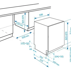 LAVASTOVIGLIE CM 60 BEKO DIN35320 AD INCASSO SCOMPARSA TOTALE