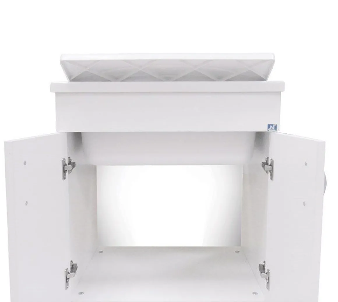 Lavatoio da bagno con lavello: mobile lavatoio con 2 ante