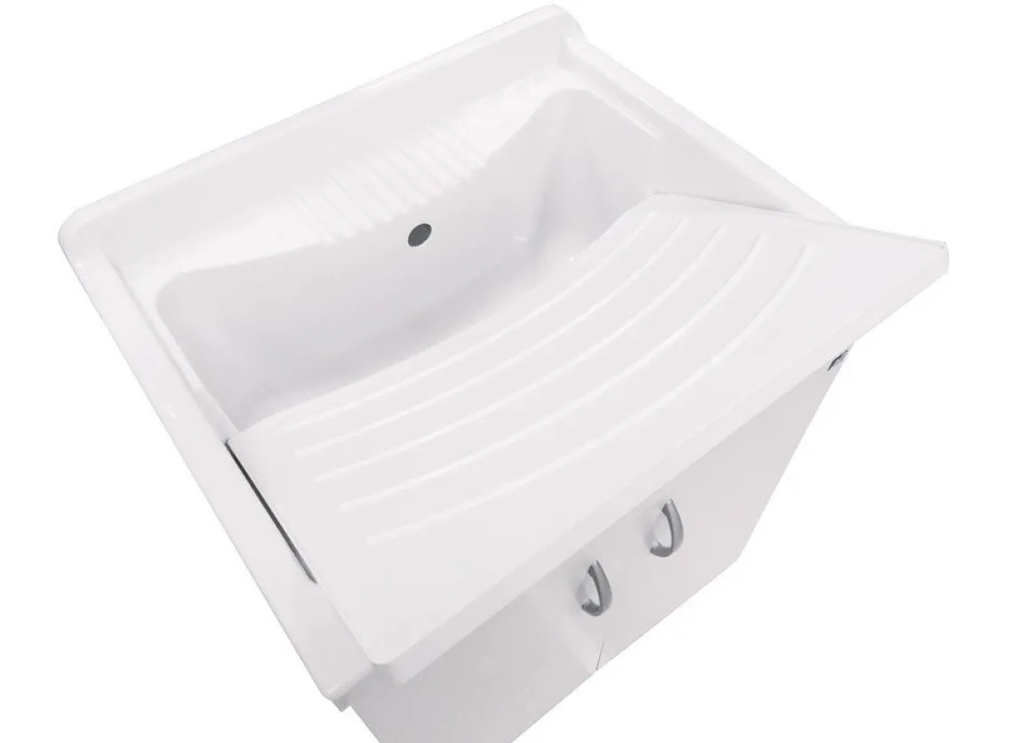 Lavatoio da bagno con lavello: mobile lavatoio con 2 ante