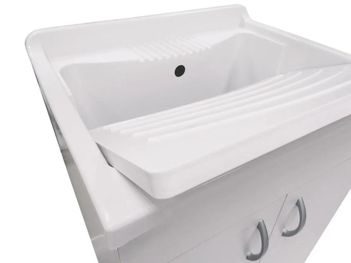 Lavatoio da bagno con lavello: mobile lavatoio con 2 ante
