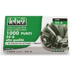 LEBEZ - CONFEZIONE 1000 PUNTI ZINCATI DA 6MM: vendita online LEBEZ - CONFEZIONE 1000 PUNTI ZINCATI DA 6MM in offerta