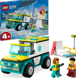LEGO CITY - AMBULANZA DI EMERGENZA E SNOWBOARDER: vendita online LEGO CITY - AMBULANZA DI EMERGENZA E SNOWBOARDER in offerta