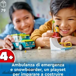 LEGO CITY - AMBULANZA DI EMERGENZA E SNOWBOARDER: vendita online LEGO CITY - AMBULANZA DI EMERGENZA E SNOWBOARDER in offerta