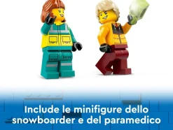LEGO CITY - AMBULANZA DI EMERGENZA E SNOWBOARDER: vendita online LEGO CITY - AMBULANZA DI EMERGENZA E SNOWBOARDER in offerta