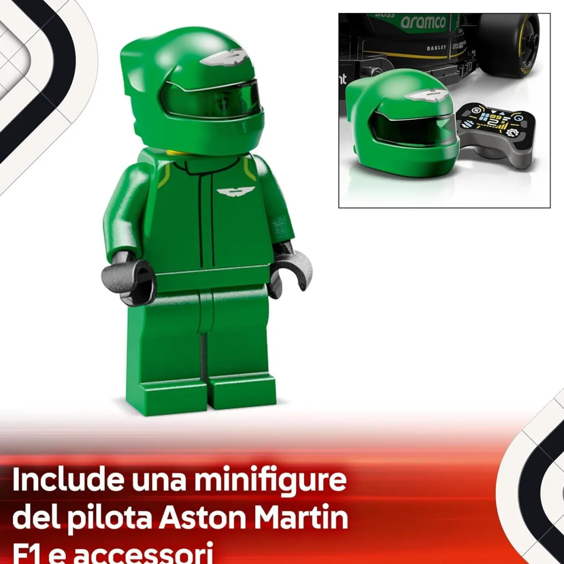 LEGO SPEED - AUTO DA CORSA ASTON MARTIN ARAMCO F1 AMR24: vendita online LEGO SPEED - AUTO DA CORSA ASTON MARTIN ARAMCO F1 AMR24 in offerta