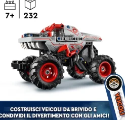 LEGO TECHNIC - PULL-BACK MONSTER JAM THUNDERRORUS: vendita online LEGO TECHNIC - PULL-BACK MONSTER JAM THUNDERRORUS in offerta