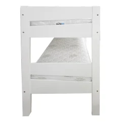 LETTO A CASTELLO IN LEGNO MASSELLO BIANCO