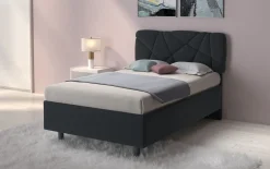 LETTO CONTENITORE POP 1 PIAZZA E 1/2 TESSUTO LYCRA ANTRACITE