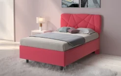 LETTO CONTENITORE POP 1 PIAZZA E 1/2 TESSUTO LYCRA ROSA