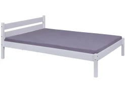LETTO DA 140 MOD. VILMO IN LEGNO MASSELLO BIANCO