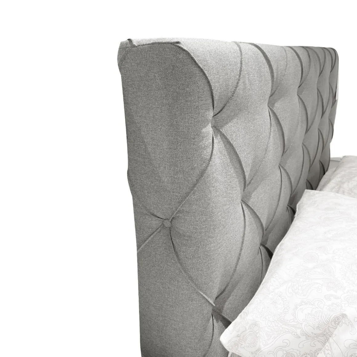 Letto Matrimoniale Con Contenitore In Tessuto Grigio Chiaro: Letto Matrimoniale in Offerta