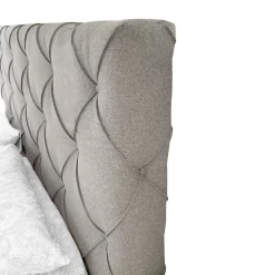 Letto Matrimoniale Con Contenitore In Tessuto Grigio Chiaro: Letto Matrimoniale in Offerta