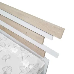 LETTO MATRIMONIALE CON CONTENITORE MOD. TWIN FRASSINO NUVOLA E ROVERE NODATO