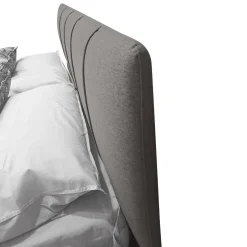 LETTO MATRIMONIALE CONTENITORE IN TESSUTO GRIGIO