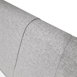 LETTO MATRIMONIALE CONTENITORE IN TESSUTO GRIGIO CHIARO in offerta