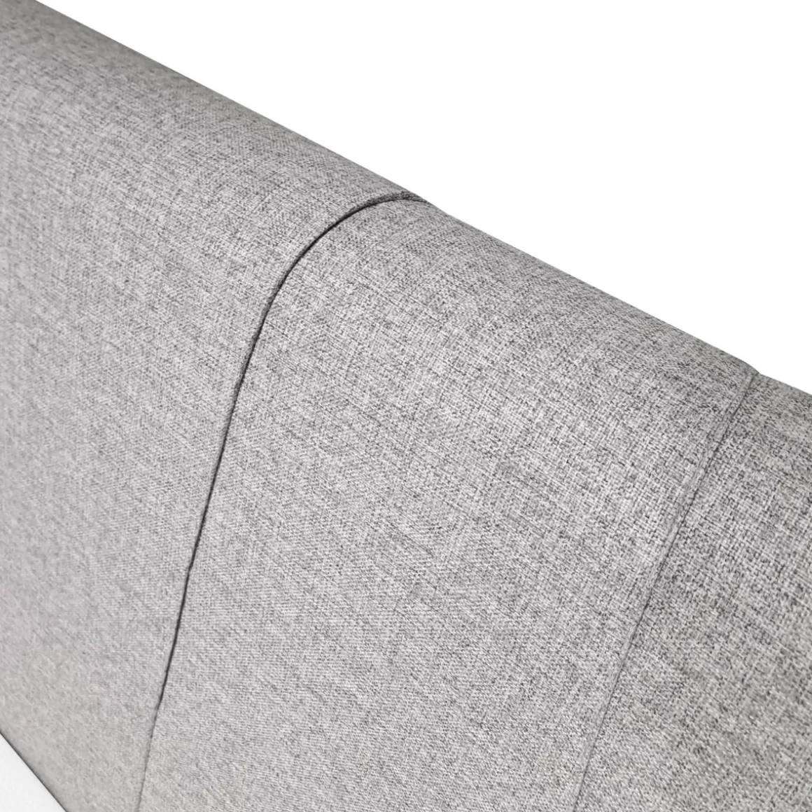 LETTO MATRIMONIALE CONTENITORE IN TESSUTO GRIGIO CHIARO in offerta