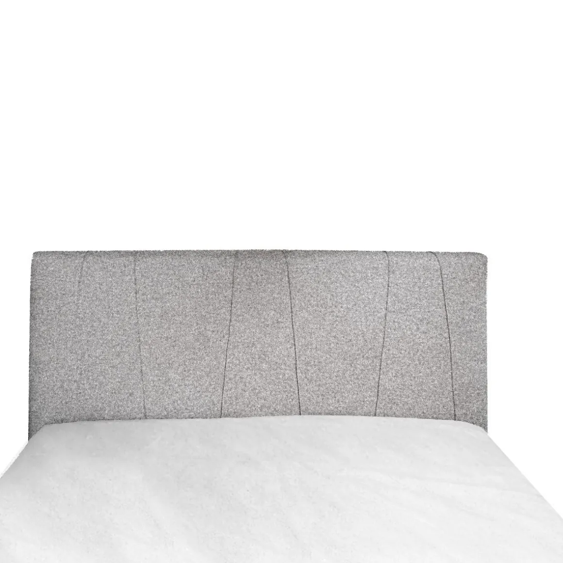 LETTO MATRIMONIALE CONTENITORE IN TESSUTO GRIGIO CHIARO in offerta