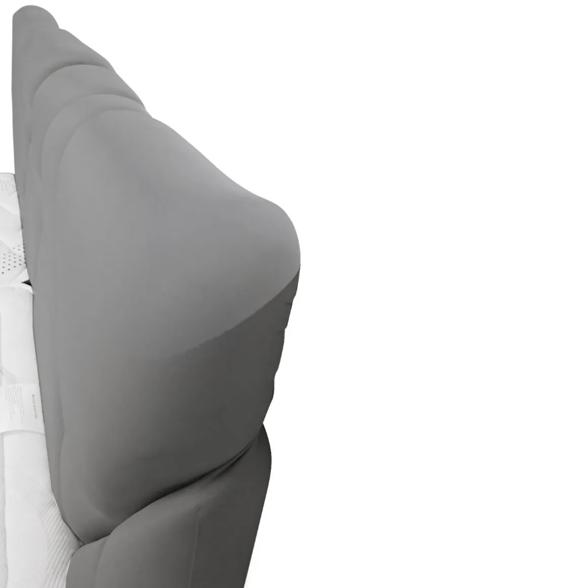 LETTO MATRIMONIALE CONTENITORE MOD. POP TESSUTO LYCRA GRIGIO CHIARO