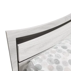 LETTO MATRIMONIALE CONTENITORE KARAKUM OLMO BIANCO ED ECOPELLE BIANCA