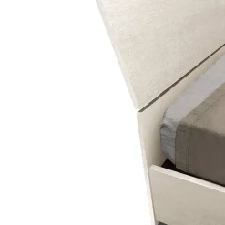 Letto matrimoniale EGOS in spatolato con contenitore