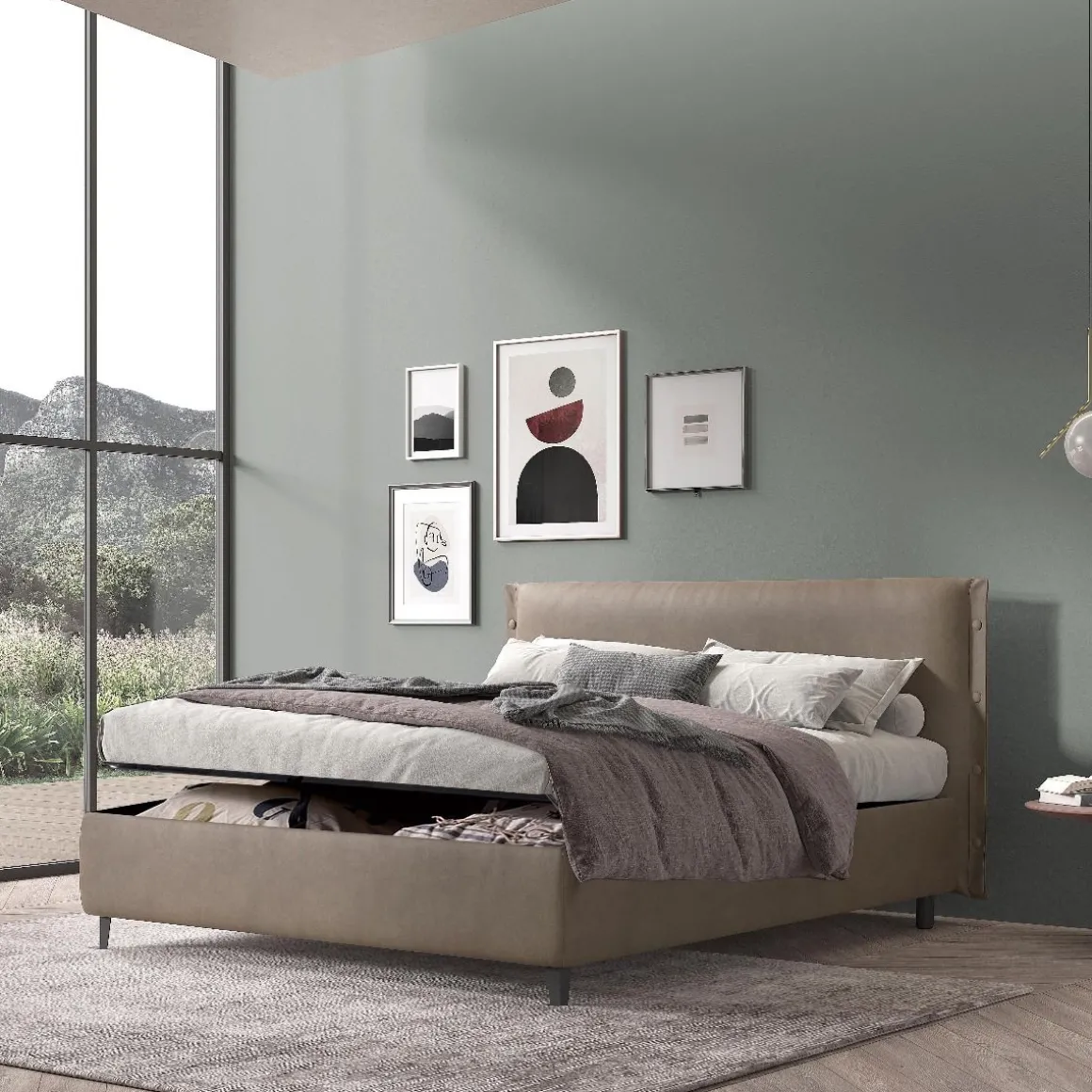 Letto matrimoniale GINGER con contenitore