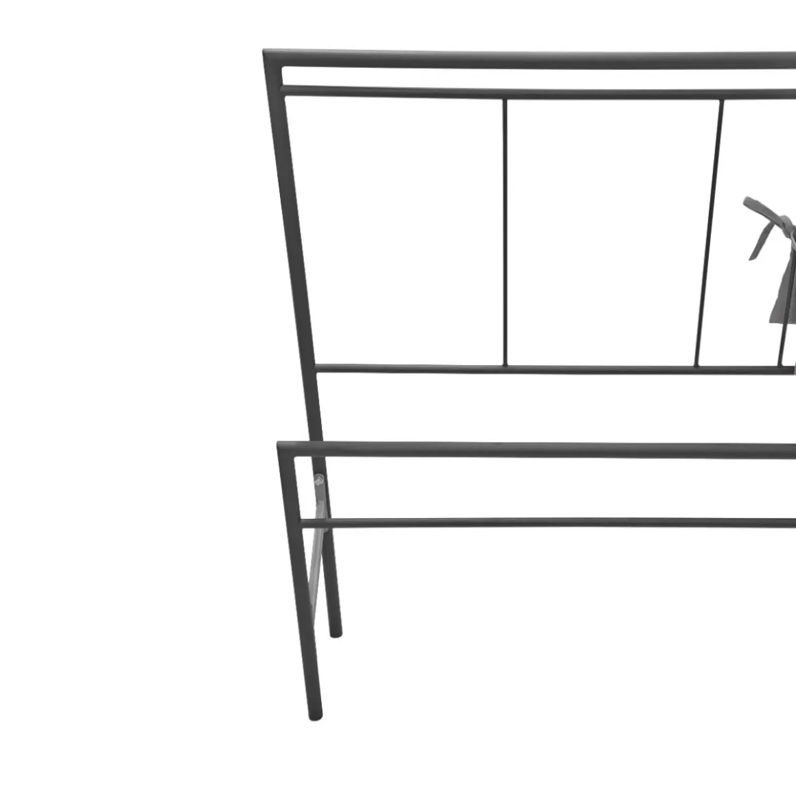 LETTO MATRIMONIALE GIROLETTO MOD. UP GRIGIO POLVERE CON CUSCINI