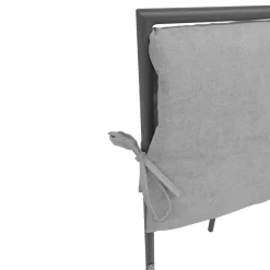 LETTO MATRIMONIALE GIROLETTO MOD. UP GRIGIO POLVERE CON CUSCINI