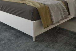 Letto matrimoniale HUGO bianco frassinato: letto contenitore in offerta