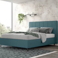 Letto matrimoniale in tessuto: offerta letto contenitore in tessuto