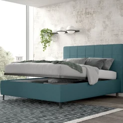 Letto matrimoniale in tessuto: offerta letto contenitore in tessuto