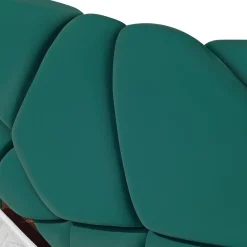 LETTO 1 PIAZZA E MEZZA CONTENITORE MOD. POP IN TESSUTO LYCRA VERDE PETROLIO