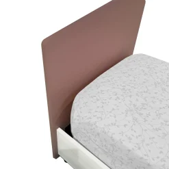 LETTO SINGOLO CON CONTENITORE MOD. EDDY ROVERE NORDICO E ROSA