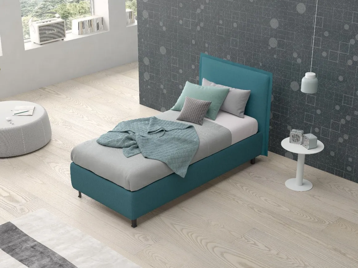 Letto singolo con contenitore