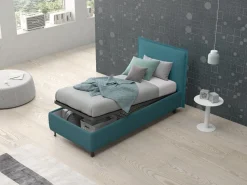 Letto singolo con contenitore