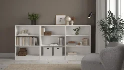 Libreria completa bianca modello Basic in offerta online.
