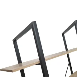 LIBRERIA CM 160X40 H.190 ROVERE NODATO E METALLO NERO : vendita online LIBRERIA CM 160X40 H.190 ROVERE NODATO E METALLO NERO in offerta