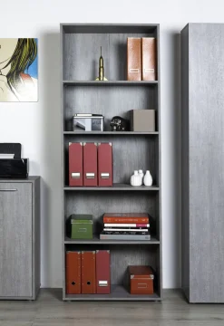 LIBRERIA FLOW 68,8X35,3 H. 200,6 CEMENTO: vendita online LIBRERIA FLOW 68,8X35,3 H. 200,6 CEMENTO in offerta