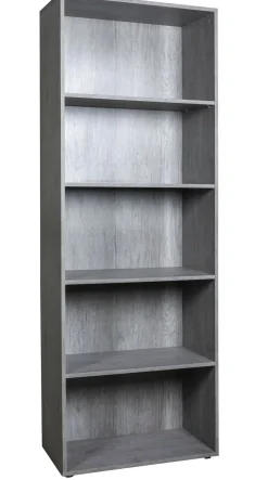 LIBRERIA FLOW 68,8X35,3 H. 200,6 CEMENTO: vendita online LIBRERIA FLOW 68,8X35,3 H. 200,6 CEMENTO in offerta