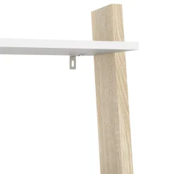 libreria in laminato rovere e bianco LIB83