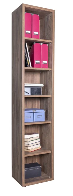 LIBRERIA MOD.DA VINCI CM 44X35,7 H. 217,2 NOCE BRERA: vendita online LIBRERIA MOD.DA VINCI CM 44X35,7 H. 217,2 NOCE BRERA in offerta