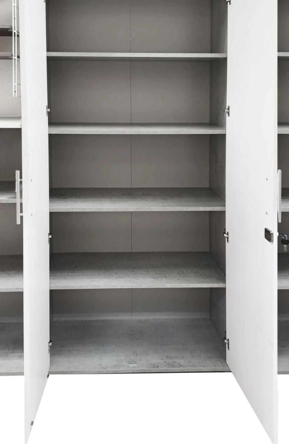 LIBRERIA OMEGA II BIANCO FRASSINATO E CEMENTO: vendita online LIBRERIA OMEGA II BIANCO FRASSINATO E CEMENTO in offerta