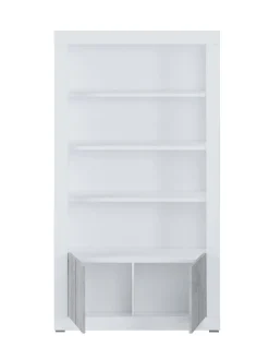 LIBRERIA REVEN BIANCO FRASSINATO E CEMENTO: vendita online LIBRERIA REVEN BIANCO FRASSINATO E CEMENTO in offerta