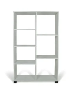 Libreria scaffale: libreria scaffale 7 vani in rovere sbiancato