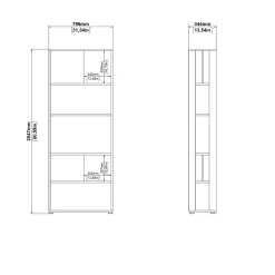 LIBRERIA SIGN CM 79.6X34.4 H.204.7 GRIGIO OPACO E JACKSON HICHORY : vendita online LIBRERIA SIGN CM 79.6X34.4 H.204.7 GRIGIO OPACO E JACKSON HICHORY in offerta