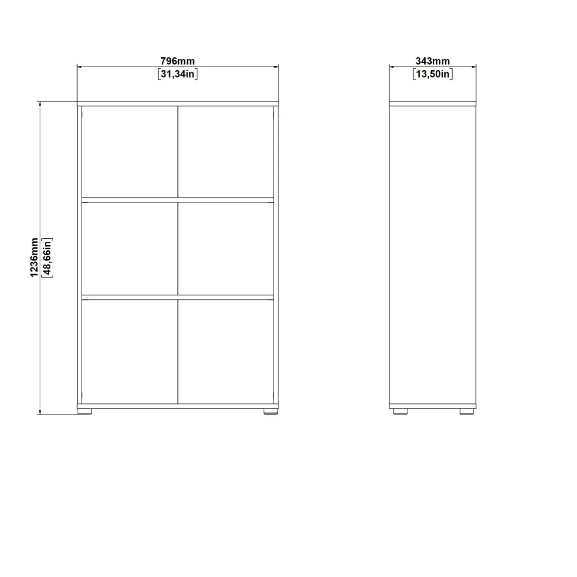 LIBRERIA SIGN CM 79.6X34.3 H. 123.6 GRIGIO OPACO: vendita online LIBRERIA SIGN CM 79.6X34.3 H. 123.6 GRIGIO OPACO in offerta