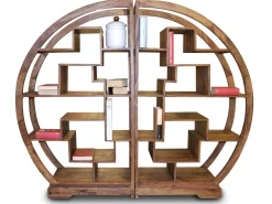 LIBRERIA TUTTO IN LEGNO MASSELLO DI SHEESHAM