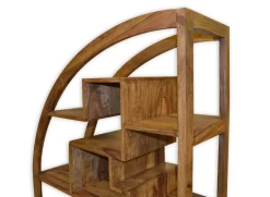 LIBRERIA TUTTO IN LEGNO MASSELLO DI SHEESHAM
